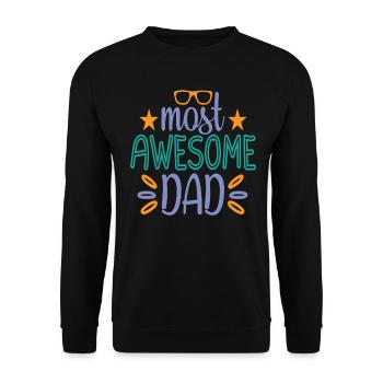 Größter Vater - Vatertag - Unisex Pullover - Schwarz - Vorne - Alina (178cm) & Michal (187cm)