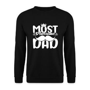 Größter Vater - Vatertag - Unisex Pullover - Schwarz - Vorne - Alina (178cm) & Michal (187cm)