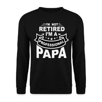 Father's Day - Unisex Sweatshirt - black - Front - Alina (178cm) & Michal (187cm)