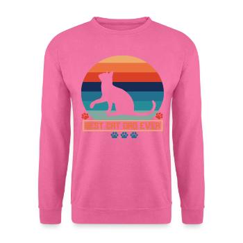 Best cat dad ever best cat dad kitten - Unisex Sweatshirt - pink - Front