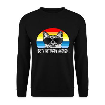 Best cat dad ever best cat dad kitten - Unisex Sweatshirt - black - Front - Alina (178cm) & Michal (187cm)