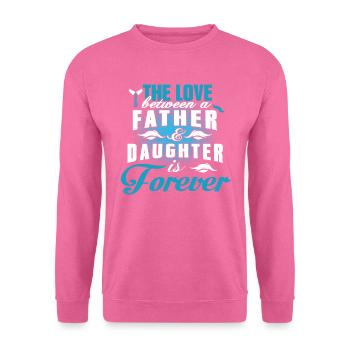 father and daughter / father / daughter / gift - Unisex Sweatshirt - pink - Front
