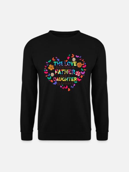 Vater und Tochter / Vater / Tochter / Schenkung - Unisex Pullover - Schwarz