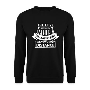 father and daughter / father / daughter / gift - Unisex Sweatshirt - black - Front - Alina (178cm) & Michal (187cm)