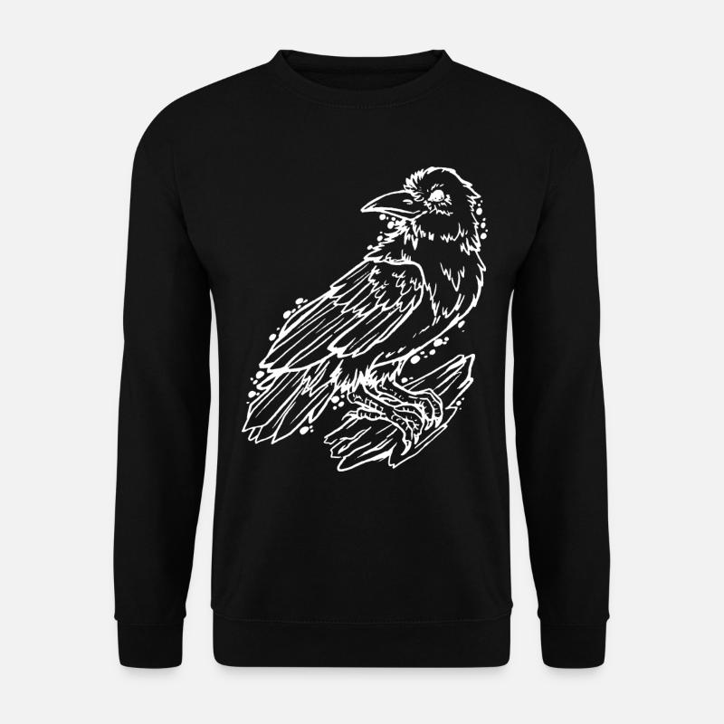 Cooler Rabe, tolles Geschenk Rabenfan - Unisex Pullover - Schwarz