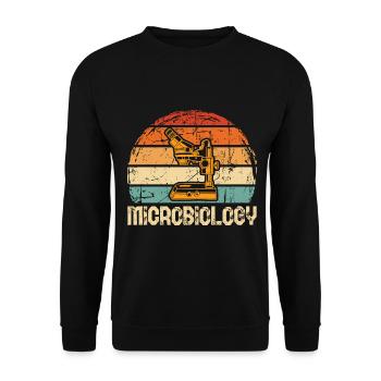 microbiology - Unisex Sweatshirt - black - Front - Alina (178cm) & Michal (187cm)