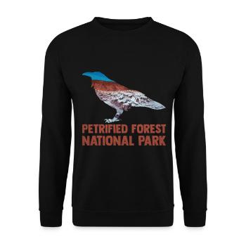 USA Amerika Nationalpark - Unisex Pullover - Schwarz - Vorne - Alina (178cm) & Michal (187cm)