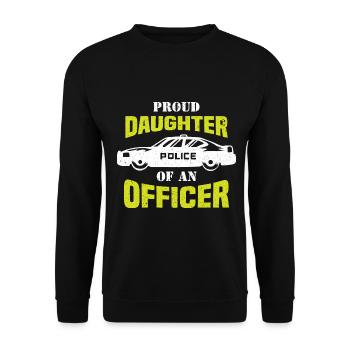Police Policeman State Power PoliceWoman - Unisex Sweatshirt - black - Front - Alina (178cm) & Michal (187cm)