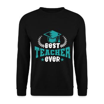 Teacher Primary School Teacher Secondary School Teacher - Unisex Sweatshirt - black - Front - Alina (178cm) & Michal (187cm)
