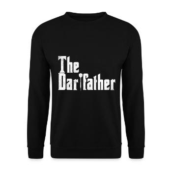 The Dartfather - Le Père Des Fléchettes - Sweat-shirt Unisexe - noir - Devant - Alina (178cm) & Michal (187cm)