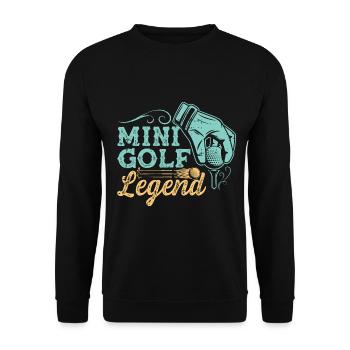Golf golf golf golf cadeau - Sweat-shirt Unisexe - noir - Devant - Alina (178cm) & Michal (187cm)