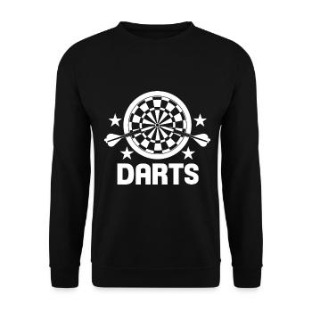 The Game of Darts - Unisex Sweatshirt - black - Front - Alina (178cm) & Michal (187cm)