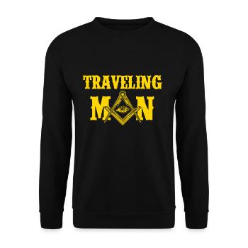 Masonic Freemasonry Fraternal - Unisex Pullover - Schwarz - Vorne - Alina (178cm) & Michal (187cm)