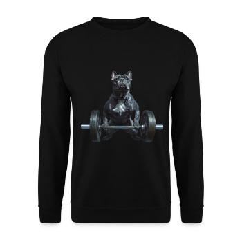 Cane Corso - Unisex Pullover - Schwarz - Vorne - Alina (178cm) & Michal (187cm)