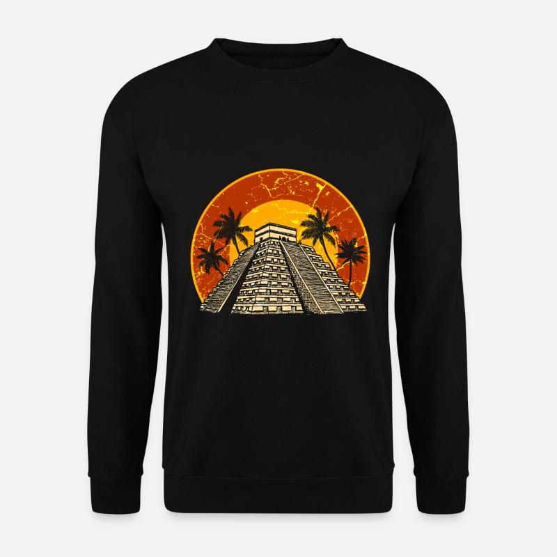 Pyramide Maya Aztèque Chichen Itza Mexique - Sweat-shirt Unisexe - noir