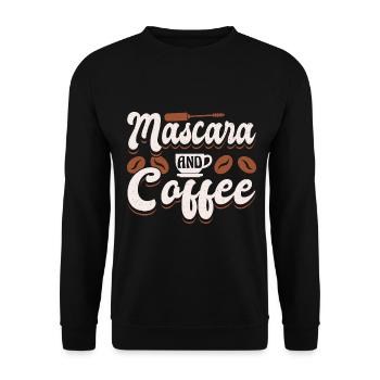 Makeup Artist Beautician & - Unisex Pullover - Schwarz - Vorne - Alina (178cm) & Michal (187cm)