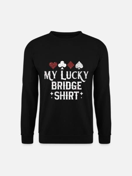 Bridge Card Game Gift - Unisex Sweatshirt - black