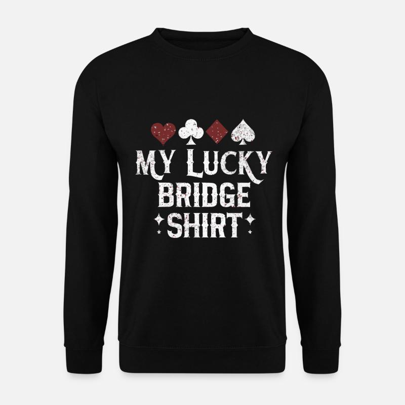 Bridge Card Game Gift - Unisex Sweatshirt - black