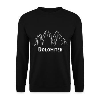 Dolomiten - Unisex Pullover - Schwarz - Vorne - Alina (178cm) & Michal (187cm)
