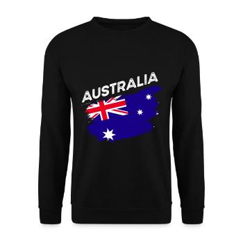 Australie - Sweat-shirt Unisexe - noir - Devant - Alina (178cm) & Michal (187cm)