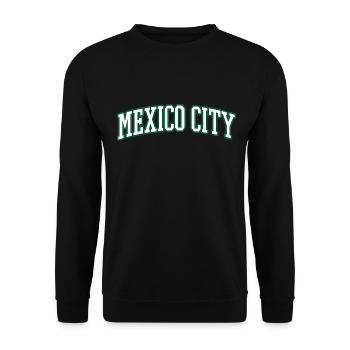 Mexico City - Mexiko - Unisex Sweatshirt - black - Front - Alina (178cm) & Michal (187cm)
