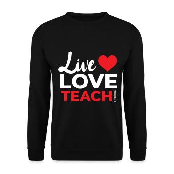 Teacher Primary School Teacher Secondary School Teacher - Unisex Sweatshirt - black - Front - Alina (178cm) & Michal (187cm)