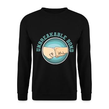 Best Friends Best Buds Best Friend - Unisex Sweatshirt - black - Front - Alina (178cm) & Michal (187cm)