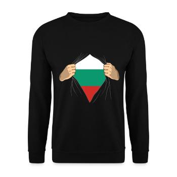 Bulgarien - Unisex Pullover - Schwarz - Vorne - Alina (178cm) & Michal (187cm)