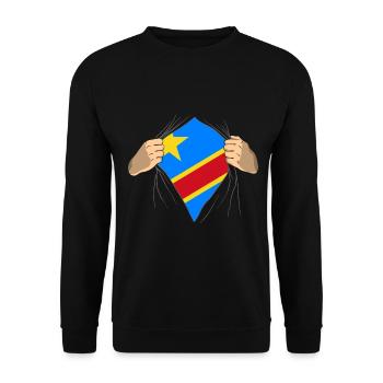 Kongo - Unisex Pullover - Schwarz - Vorne - Alina (178cm) & Michal (187cm)