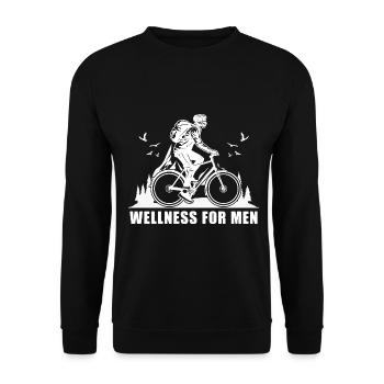 MTB Mountainbike - Unisex Pullover - Schwarz - Vorne - Alina (178cm) & Michal (187cm)