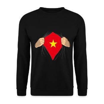 Vietnam - Unisex Pullover - Schwarz - Vorne - Alina (178cm) & Michal (187cm)