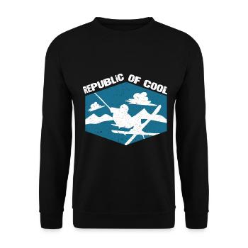 Ski Sking Snowboard Sports d’hiver Skieurs - Sweat-shirt Unisexe - noir - Devant - Alina (178cm) & Michal (187cm)