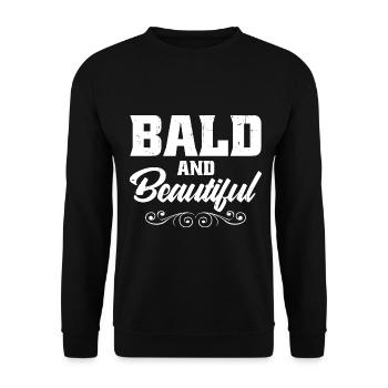 Kahl und schön - Unisex Pullover - Schwarz - Vorne - Alina (178cm) & Michal (187cm)