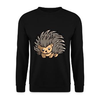 Porc-épic - Sweat-shirt Unisexe - noir - Devant - Alina (178cm) & Michal (187cm)