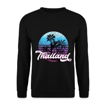 Thailand - Unisex Pullover - Schwarz - Vorne - Alina (178cm) & Michal (187cm)