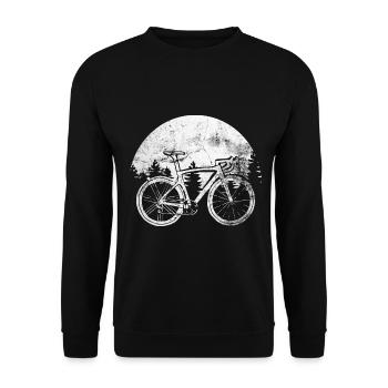 Sonne - Radsport - (2) - Unisex Pullover - Schwarz - Vorne - Alina (178cm) & Michal (187cm)