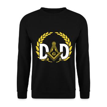 Masonic Freemasonry Fraternal - Unisex Pullover - Schwarz - Vorne - Alina (178cm) & Michal (187cm)