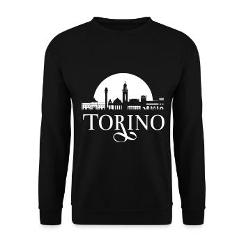 Piemont Skyline - Unisex Pullover - Schwarz - Vorne - Alina (178cm) & Michal (187cm)