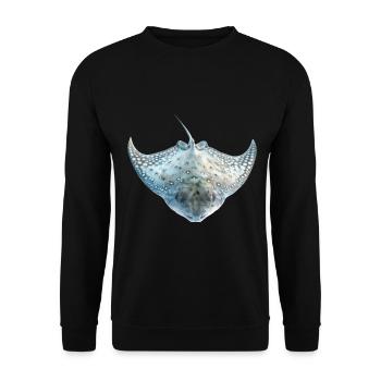 Stachelrochen - Unisex Pullover - Schwarz - Vorne - Alina (178cm) & Michal (187cm)