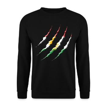 Kurdistan - Sweat-shirt Unisexe - noir - Devant - Alina (178cm) & Michal (187cm)