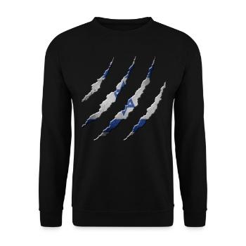 Israël - Sweat-shirt Unisexe - noir - Devant - Alina (178cm) & Michal (187cm)
