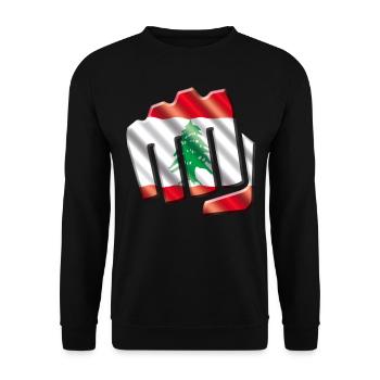 Libanon - Unisex Pullover - Schwarz - Vorne - Alina (178cm) & Michal (187cm)