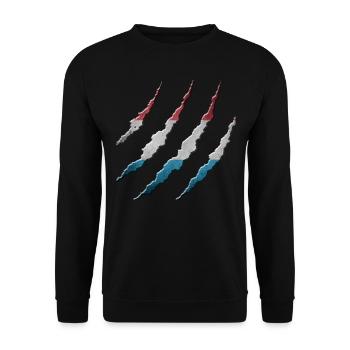 Luxembourg - Unisex Sweatshirt - black - Front - Alina (178cm) & Michal (187cm)