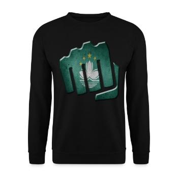 Macau - Unisex Pullover - Schwarz - Vorne - Alina (178cm) & Michal (187cm)