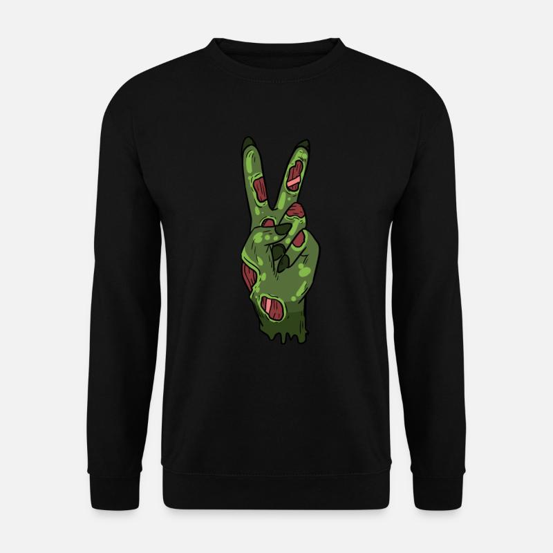 Halloween Zombie Peace - Unisex Pullover - Schwarz