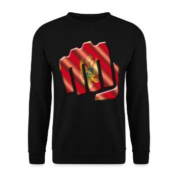 Montenegro - Unisex Pullover - Schwarz - Vorne - Alina (178cm) & Michal (187cm)