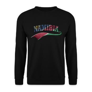 Namibia - Unisex Pullover - Schwarz - Vorne - Alina (178cm) & Michal (187cm)