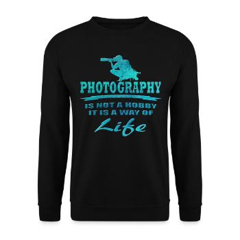 Fotografie - Unisex Pullover - Schwarz - Vorne - Alina (178cm) & Michal (187cm)