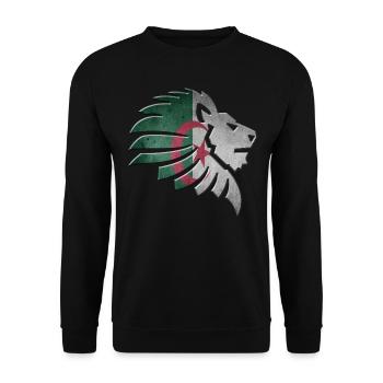 Algeria - Unisex Sweatshirt - black - Front - Alina (178cm) & Michal (187cm)