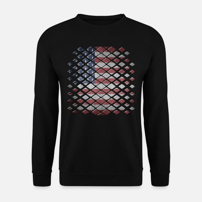 Amerika - Unisex Pullover - Schwarz